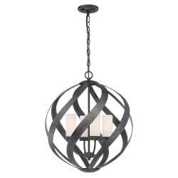 kinkiecik.pl Latarnia wisząca Blacksmith – 4 źródła światła QN-BLACKSMITH-4P-OBK IP44 Elstead Lighting
