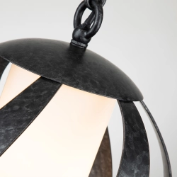 Latarnia wisząca Blacksmith – 1 źródło światła QN-BLACKSMITH-P-OBK IP44 Elstead Lighting