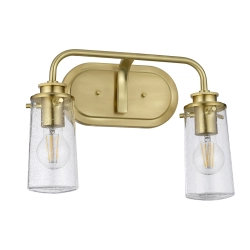 Kinkiet Braelyn – 2 źródła światła – Szczotkowany mosiądz QN-BRAELYN2-BB Elstead Lighting
