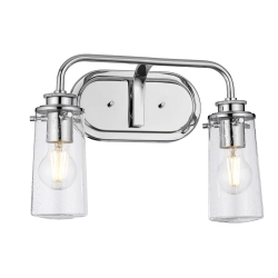 kinkiecik.pl Kinkiet Braelyn – 2 źródła światła – Polerowany chrom QN-BRAELYN2-PC Elstead Lighting