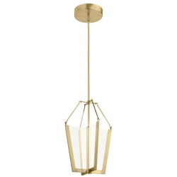 kinkiecik.pl Średnia lampa wisząca LED Calters QN-CALTERS-P-M-CG Elstead Lighting