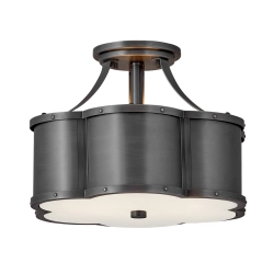 kinkiecik.pl Półplafon Chance – 2 źródła światła – Czarny QN-CHANCE-SF-S-BLB Elstead Lighting