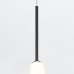 Lampa wisząca Cumberland – 1 źródło światła – Matowa czerń QN-CUMBERLAND-1P-BK Elstead Lighting