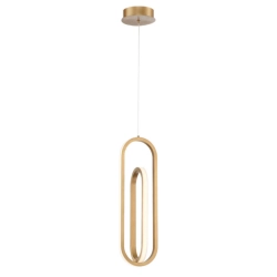 Lampa wisząca Demark – Matowe złoto QN-DEMARK-1P-BG Elstead Lighting