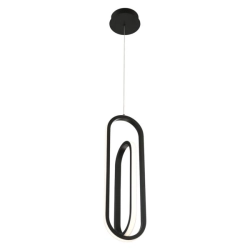Lampa wisząca Demark – Matowa czerń QN-DEMARK-1P-BK Elstead Lighting