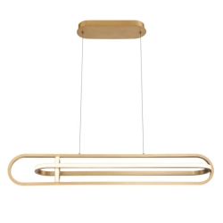Lampa wyspowa Demark – Matowe złoto QN-DEMARK-LP-BG Elstead Lighting