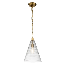 kinkiecik.pl Lampa wisząca Elmore – 1 źródło światła – Oksydowany mosiądz QN-ELMORE-P-BBS Elstead Lighting