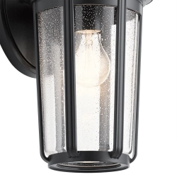 Duży kinkiet Fairfield – 1 źródło światła – Czarny QN-FAIRFIELD-L-BK Elstead Lighting
