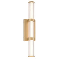 Średni kinkiet LED Fayton – Matowe złoto QN-FAYTON-M-BG Elstead Lighting