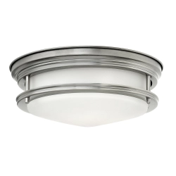 kinkiecik.pl Plafon Hadrian – 2 źródła światła – Szkło opalowe – Antyczny nikiel QN-HADRIAN-FS-AN-OPAL Elstead Lighting