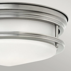 Plafon Hadrian – 2 źródła światła – Szkło opalowe – Antyczny nikiel QN-HADRIAN-FS-AN-OPAL Elstead Lighting