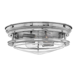 kinkiecik.pl Plafon Hadrian – 2 źródła światła – Przezroczyste szkło – Chrom QN-HADRIAN-FS-CM-CLEAR Elstead Lighting