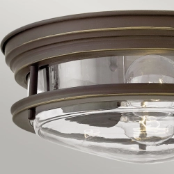 Plafon Hadrian – 2 źródła światła – Przezroczyste szkło – Olejowany brąz QN-HADRIAN-FS-OZ-CLEAR Elstead Lighting – Chrom QN-HADRIAN-FS-CM-OPAL Elstead Lighting