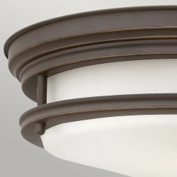 Plafon Hadrian – 2 źródła światła – Opalowe szkło – Olejowany brąz QN-HADRIAN-FS-OZ-OPAL Elstead Lighting