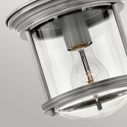 Plafon Hadrian – 1 źródło światła – Przezroczyste szkło – Antyczny nikiel QN-HADRIAN-MINI-F-AN-CLEAR Elstead Lighting
