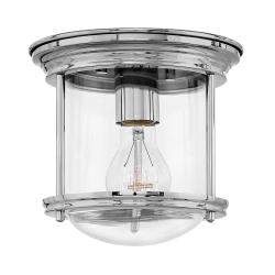 kinkiecik.pl Plafon Hadrian – 1 źródło światła – Przezroczyste szkło – Chrom QN-HADRIAN-MINI-F-CM-CLEAR Elstead Lighting