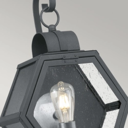Średni kinkiet Heath – 1 źródło światła – Cętkowana czerń QN-HEATH-M-MB Elstead Lighting