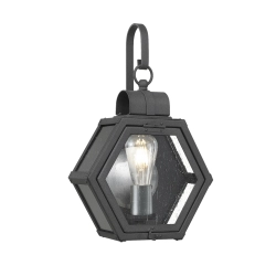 kinkiecik.pl Mały kinkiet Heath – 1 źródło światła – Cętkowana czerń QN-HEATH-S-MB Elstead Lighting
