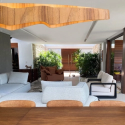 Lampa wyspowa LED Horizon QN-HORIZON-LED-LP-100-TEAK Elstead Lighting