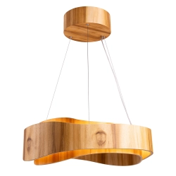 Średnia lampa wisząca LED Horizon QN-HORIZON-RING-LED-60-TEAK Elstead Lighting
