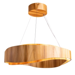 Duża lampa wisząca LED Horizon QN-HORIZON-RING-LED-80-TEAK Elstead Lighting