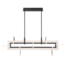 Średnia lampa wyspowa Inizio – Matowa czerń QN-INIZIO-LP-M-BK Elstead Lighting