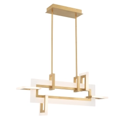 Mała lampa wyspowa Inizio – Matowe złoto QN-INIZIO-LP-S-BG Elstead Lighting