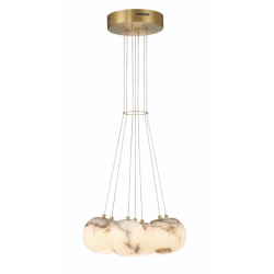 Duża lampa wisząca Kepler – 7 źródeł światła QN-KEPLER-7P-BG Elstead Lighting