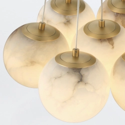 Duża lampa wisząca Kepler – 7 źródeł światła QN-KEPLER-7P-BG Elstead Lighting