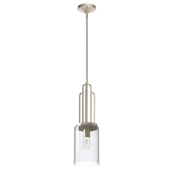 kinkiecik.pl Lampa wisząca Kimrose – 1 źródło światła – Polerowany nikiel QN-KIMROSE-MP-PN Elstead Lighting