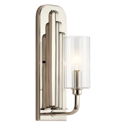 kinkiecik.pl Kinkiet Kimrose – 1 źródło światła – Polerowany nikiel QN-KIMROSE1-PN Elstead Lighting