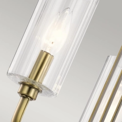 Żyrandol Kimrose – 3 źródeł światła – Szczotkowany naturalny mosiądz QN-KIMROSE3-BNB Elstead Lighting
