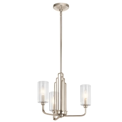 kinkiecik.pl Żyrandol Kimrose – 3 źródeł światła – Polerowany nikiel QN-KIMROSE3-PN Elstead Lighting