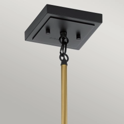 Lampa wisząca Kitner – 1 źródło światła – Naturalny mosiądz QN-KITNER-P-NBR Elstead Lighting