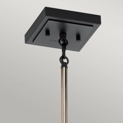 Lampa wisząca Kitner – 1 źródło światła – Polerowany nikiel QN-KITNER-P-PN Elstead Lighting