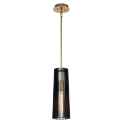 kinkiecik.pl Lampa wisząca Linara – 1 źródło światła QN-LINARA-P-BK Elstead Lighting