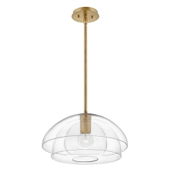 kinkiecik.pl Lampa wisząca/ Półplafon Lotus – 1 źródło światła – Stary mosiądz QN-LOTUS-P-HBR Elstead Lighting
