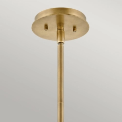 Lampa wisząca/ Półplafon Lotus – 1 źródło światła – Stary mosiądz QN-LOTUS-P-HBR Elstead Lighting