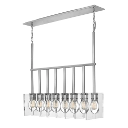 kinkiecik.pl Lampa wisząca Ludlow – 8 źródeł światła – Polerowany nikiel QN-LUDLOW8-PN Elstead Lighting