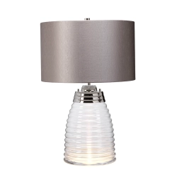 kinkiecik.pl Lampa stołowa Milne – 2 źródła światła – Szary abażur QN-MILNE-TL-GREY Elstead Lighting
