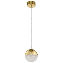 kinkiecik.pl Mała lampa wisząca LED Moonlit – Szampańskie złoto QN-MOONLIT-P-CG Elstead Lighting