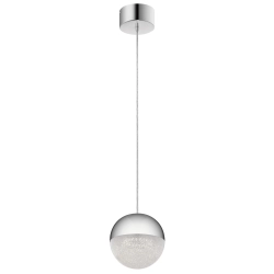 kinkiecik.pl Mała lampa wisząca LED Moonlit – Polerowany chrom QN-MOONLIT-P-PC Elstead Lighting