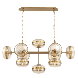 Lampa wyspowa Nottingham – 10 źródeł światła QN-NOTTINGHAM-10LP-AB Elstead Lighting