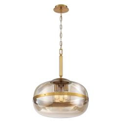 Lampa wisząca Nottingham – 3 źródła światła QN-NOTTINGHAM-3P-AB Elstead Lighting