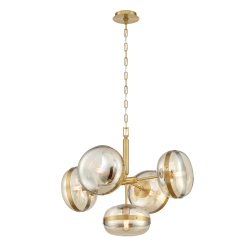 Żyrandol Nottingham – 5 źródeł światła QN-NOTTINGHAM-5P-AB Elstead Lighting