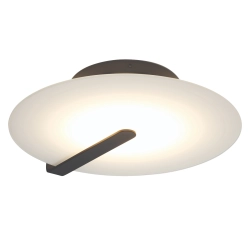 Średni plafon / kinkiet Nuvola – Matowa czerń QN-NUVOLA-F-M-BK Elstead Lighting
