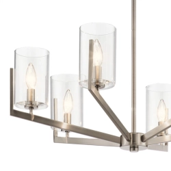 Żyrandol Nye – 6 źródeł światła – Klasyczny pewter QN-NYE6-CLP Elstead Lighting