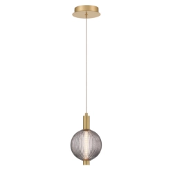 Mała lampa wisząca Palmas – 1 źródło światła – Złoty QN-PALMAS-1MP-BG Elstead Lighting