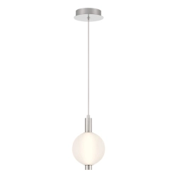 Mała lampa wisząca Palmas – 1 źródło światła – Polerowany nikiel QN-PALMAS-1MP-PN Elstead Lighting