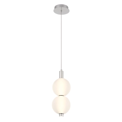 Mała lampa wisząca Palams – 2 źródła światła – Polerowany nikiel QN-PALMAS-2MP-PN Elstead Lighting